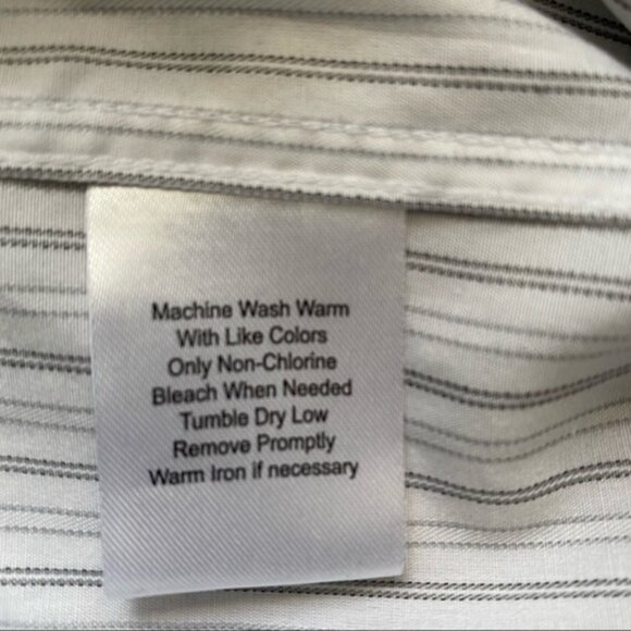 Alfred Sung Button Down Shirt 16 1/2 - Picture 7 of 7